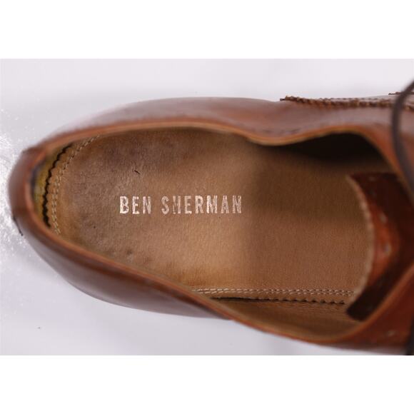 Ben Sherman Brown Wingtip Oxford Leather Dress Shoes Mens 12 main image 11